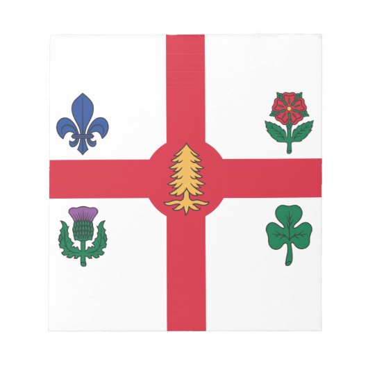 Notepad with Flag of Montreal, Canada Notizblock (Vorderseite)
