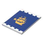 Notepad with Flag of Quebec City, Canada Notizblock (Rotiert)