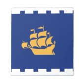 Notepad with Flag of Quebec City, Canada Notizblock (Vorderseite)