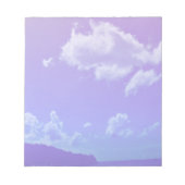 Notepad Wolken Berge Lila Landschaft Notizblock (Vorderseite)