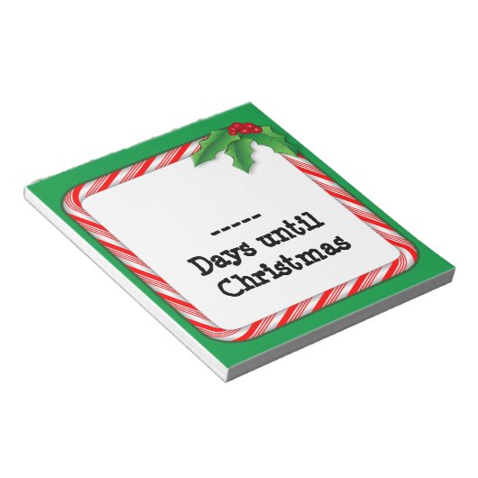 Notepad - Zählen Sie bis Weihnachten Notizblock (angewinkelt)
