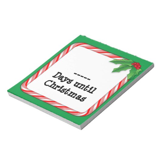 Notepad - Zählen Sie bis Weihnachten Notizblock (Rotiert)