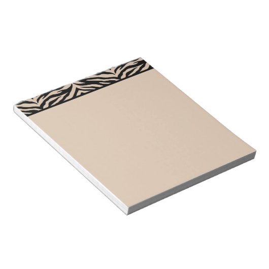 Notepad-Zebra-Print Notizblock (angewinkelt)