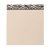 Notepad-Zebra-Print Notizblock (Vorderseite)