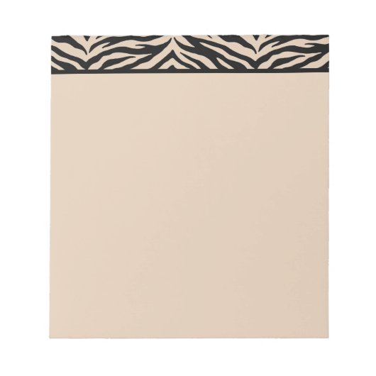 Notepad-Zebra-Print Notizblock (Vorderseite)