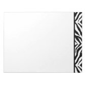 Notepad-Zebra-Print Notizblock (Vorderseite)