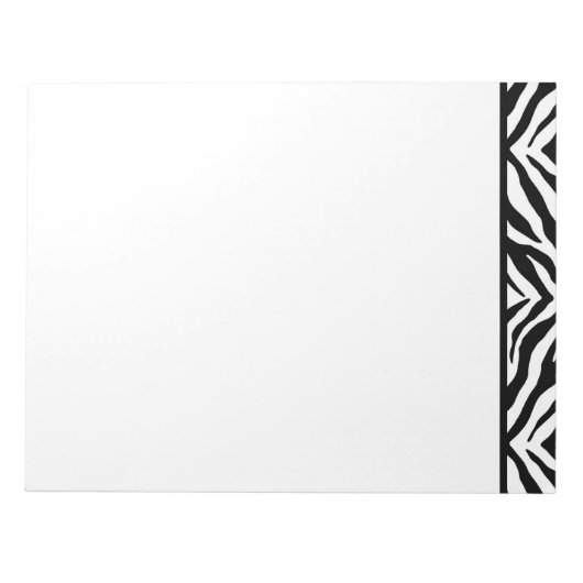 Notepad-Zebra-Print Notizblock (Vorderseite)