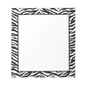 Notepad-Zebra-Print Notizblock (Vorderseite)