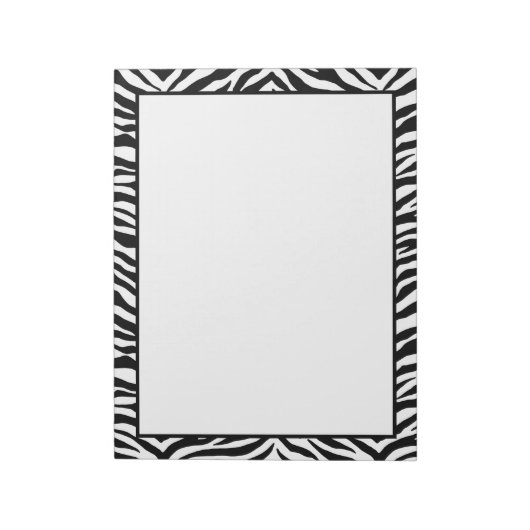 Notepad-Zebra-Print Notizblock (Rotiert)