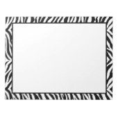 Notepad-Zebra-Print Notizblock (Vorderseite)