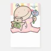 Notes Baby Girl Strip Post-it Klebezettel (Vorderseite)