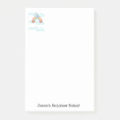 Notes Blue Elephant Clouds Post-it Klebezettel (Vorderseite)