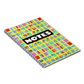 "NOTES" Buntes Notizbuch Notizblock (Rechte Seite)
