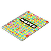 "NOTES" Buntes Notizbuch Notizblock (Linke Seite)