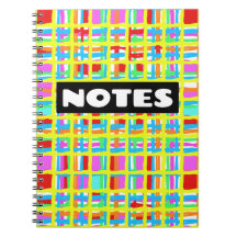 "NOTES" Buntes Notizbuch