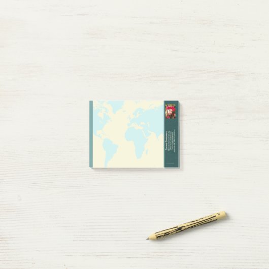 Notes — Connect, World Post-it Klebezettel (Auf Schreibtisch)