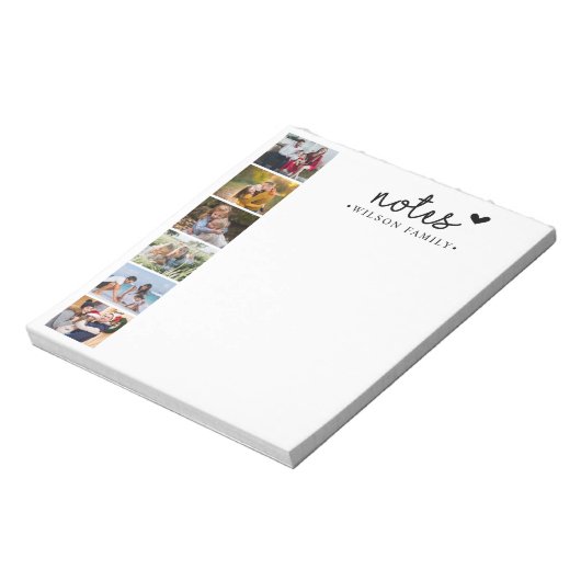 Notes Foto Collage Family Notizblock (Rotiert)