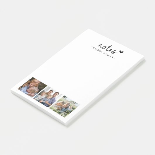 Notes Foto Collage Family  Post-it Klebezettel (angewinkelt)