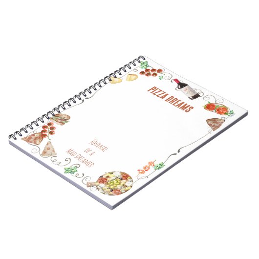 Notes from a Pizza Dream Notizblock (Linke Seite)