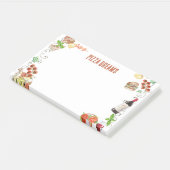 Notes from a Pizza Dream Post-it Klebezettel (angewinkelt)