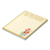 Notes From Your Mother Wildflowers Gold Frame Notizblock (Rotiert)