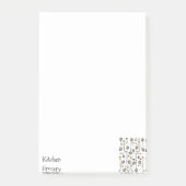 Notes Kitchen Grocerliste Post-it Klebezettel (Vorderseite)