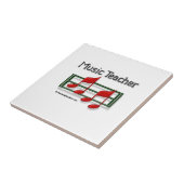 Notes Music Teacher Fliese (Seite)
