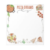 Notes on Pizza Dreams Notizblock (Vorderseite)