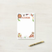 Notes on Pizza Dreams Post-it Klebezettel (Auf Schreibtisch)