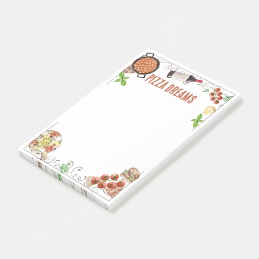 Notes on Pizza Dreams Post-it Klebezettel (angewinkelt)