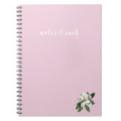 "Notes & Solche" Magnolia-Notebook Notizblock (Vorderseite)