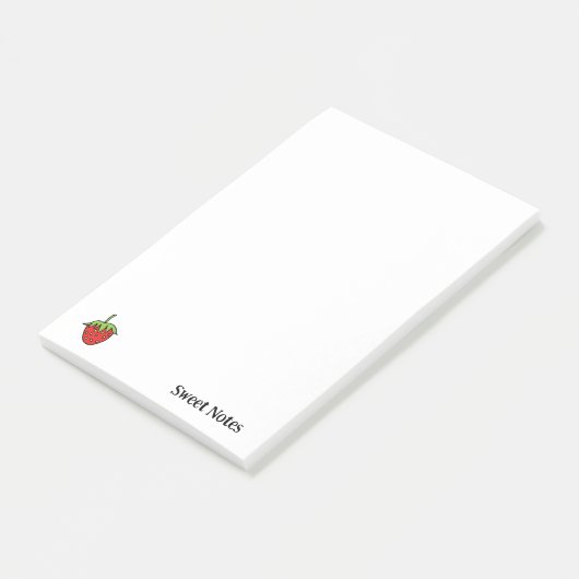 Notes Strawberry Fruit Post-it Klebezettel (angewinkelt)