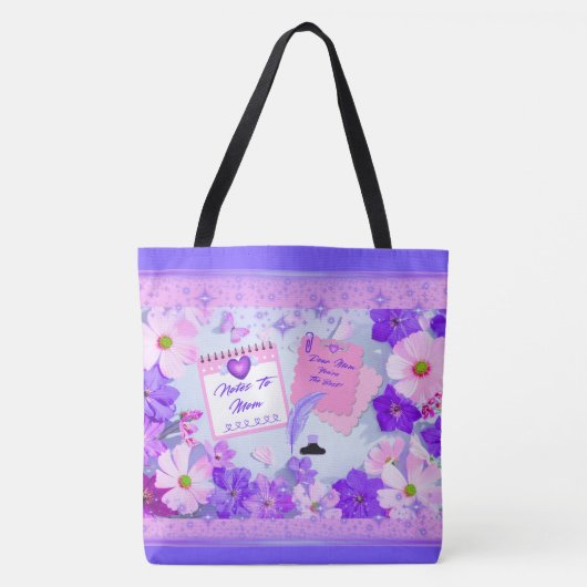 Notes To Mom Tote Bag Tasche (Vorderseite)