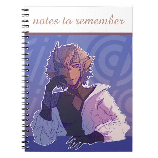 Notes to remember, anime, thinker notizblock (Vorderseite)
