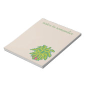 Notes to remember, Fern, varen, pixel art Notizblock (Rotiert)