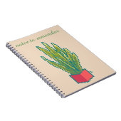 Notes to remember,  snake plant, pixel art notizblock (Rechte Seite)