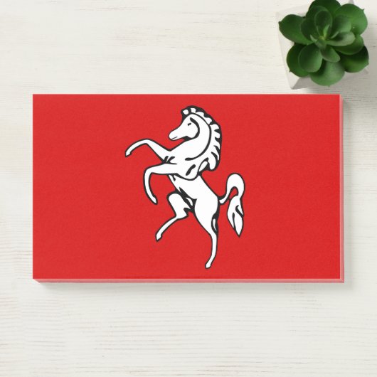 Notes with flag of Kent County, England Post-it Klebezettel (Büro)