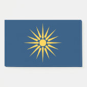 Notes with flag of Macedonia, Greece Post-it Klebezettel (Vorderseite)