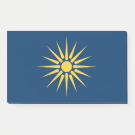 Notes with flag of Macedonia, Greece Post-it Klebezettel