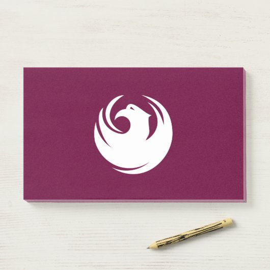 Notes with flag of Phoenix, Arizona, USA Post-it Klebezettel (Auf Schreibtisch)