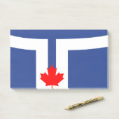Notes with flag of Toronto, Canada Post-it Klebezettel (Auf Schreibtisch)