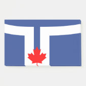 Notes with flag of Toronto, Canada Post-it Klebezettel (Vorderseite)