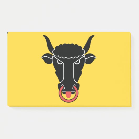 Notes with flag of Uri, Switzerland Post-it Klebezettel (Vorderseite)