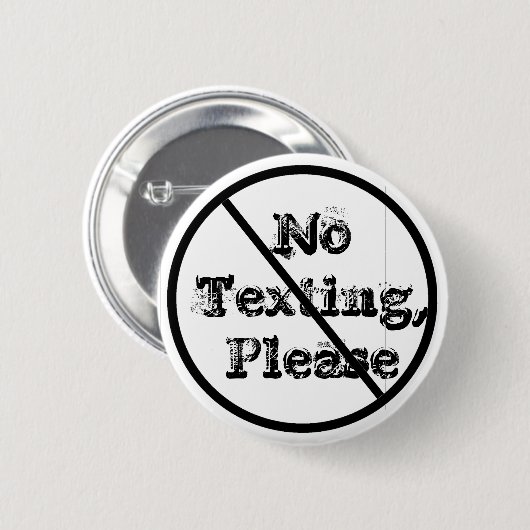NoTexting, bitte Button (Vorne & Hinten)