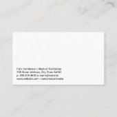 Notfahrzeug | Mediziner Visitenkarte (Rückseite)