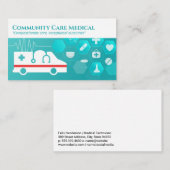 Notfahrzeug | Mediziner Visitenkarte (Vorne/Hinten)