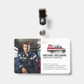 Notfahrzeug | Paramediker Ausweis (Vorderseite mit Clip)