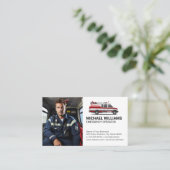 Notfahrzeug | Paramediker Visitenkarte (Stehend Vorderseite)