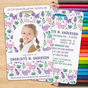 Notfall-ID für Kinderfotos Cute Kids Identificatio Ausweis