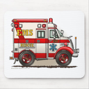 Notfall Kasten-Krankenwagen EMS EMT Mousepad